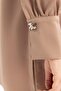 Mink-Sleeve Gathered Stylish Buttoned Shirt - 4