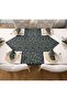 5 Piece Tableware Presentation Set 4 Pieces American Service Supla 35X45 cm + 1 Piece Rectangular Runner - 50X150 - 3