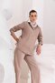 Mink-Crash Pants Suit