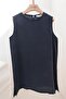 Indigo-Basic Zero Sleeve Undershirt Tunic - 7