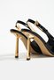 Women's Genuine Leather Heeled Shoes Black Patent Leather - 4