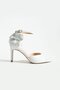 Women's Genuine Leather Evening Dress Shoes White - 2
