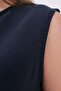 Indigo-Basic Zero Sleeve Undershirt Tunic - 5