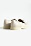 Women's Genuine Leather Ballerinas Beige - 3