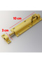 Metal Deadbolt Deadbolt Lock Screw Door Window Interior Exterior Cabinet Lock Deadbolt Safety Latch Brass Color - 2