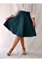 Emerald Green Six Piece Woven A-Line Skirt
