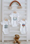 3-Piece Baby Body - Blue Royal Series - Letter C