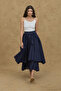 Multi-Layered Skirt Navy Blue - 4