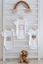 3-Piece Baby Body - Pink Royal Series - Letter I
