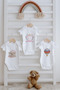 3-Piece Baby Body - Pink Royal Series - Letter Ö