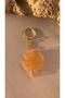 Pearlescent Orange Color Clover Shape Gold Accessory Keychain Handmade Epoxy Gift - 3