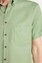 Men's Classic Regular Fit Relaxed Fit Button down Sport Collar Oxford Cotton Short Sleeve Green Shirt - 3
