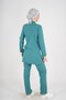 Surgical Green Color Sakura Model Hijab Doctor Nurse Scrubs Uniform Set - 4