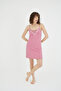 Satin and Tulle Detailed Strap Nightgown - 2