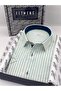 Classic Short Sleeve Striped Gift Boxed Men's Shirt Fs-004166 - Green