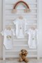 3-Piece Baby Body - Little Lion Series - Letter N
