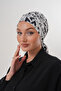 Patterned Buckle Bonnet Hijab Bonnet Daily Use Bonnet Shawl Scarf - 2