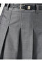 Pleated A-Line Midi Skirt - 3