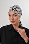 Patterned Buckle Bonnet Hijab Bonnet Daily Use Bonnet Shawl Scarf - 4