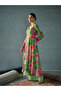 Green Floral Sweetheart Neck Anarkali Kurta - 3