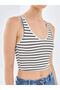 Lcw V-Neck Striped Crop Women's Tank Top - 3