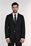 Striped/Peaked Collar Suit Dark Blue - 8