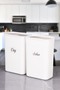 6-Piece Vacuum Lid White Acrylic Food Storage Box 3 Lt with Labels - 4