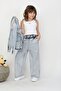 Girl's Lily Detailed Jeans Set - 3