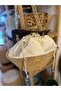 Natural Straw Detailed Hand and Shoulder Bag - Chain Cover Design - 5