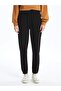 Lcwaikiki Basic Black Women's Elastic Waist Straight Jogger Sweatpants - 3