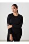 Lcwaikiki Basic Black Crew Neck Women's Body - 2