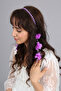 Special Design Lilac Maternity Crown with Dangling Earrings and Pearls - 2