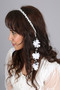 Special Design White Dangling Earrings Pearl Maternity Crown - 3