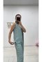 Women's Sequin V Neck Blouse Wide Leg Pants - 7