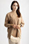 5415 -2 Thread Thin Comfortable, Basic Plain Women's Long Sweatshirt