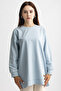 5415 -2 Thread Thin Comfortable, Basic Plain Women's Long Sweatshirt - 2