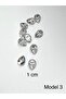 Blouse Button / Plastic Stone Appearance Top Hole Button / 2917 / 10 Pieces / Model 3 - 2