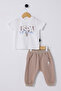 06-36 Month Polo Baby Boy Sand Triple Set - Sand - 4