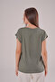 Wide V-Neck Viscos T-Shirt - 4