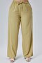 Linen Viscose Loose Fit Women's Trousers - 3
