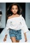Girls' Cotton Linen Fabric Sleeves Spanish Blouse - 2