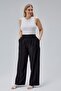 Loose Fit Pleated Women's Trousers