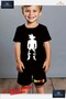 Children's Unisex “Goku Standing White Shadow“ Custom Printed Crew Neck T-Shirt - Shorts Set - 2