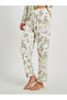 Floral Print Long Sleeve Shirt and Pyjama Set - 5