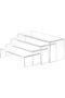 4Pcs Acrylic Risers, Clear Rectangular Tiered Display Stand, Tabletop Display Riser Shelf
