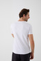 Men's Cotton V-neck Short Sleeve T-shirt - 4