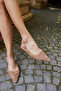 Carro Women's Taba Tutun Gercel Suet Low Mini Heel Sandals - 4