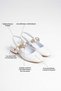 Bomb Shiny Money Accessory Square Toe Gold Heeled Women's Shoes - 6
