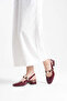 Bomb Para Accessory Square Toe Gold Heeled Patent Leather Women's Shoes - 6