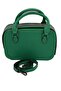 Women's Stylish Stone Detailed Zippered Adjustable Cross Strap Green Hand and Shoulder Bag - 5